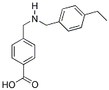 4-(((4-ETHYLBENZYL)AMINO)METHYL)BENZOIC ACID Struktur