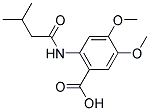 4,5-DIMETHOXY-2-[(3-METHYLBUTANOYL)AMINO]BENZOIC ACID Struktur