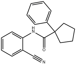 N-(2-CYANOPHENYL)(PHENYLCYCLOPENTYL)FORMAMIDE Struktur