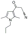 3-(2,5-DIMETHYL-1-PROPYL-1H-PYRROL-3-YL)-3-OXOPROPANENITRILE Struktur