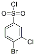 4-BROMO-3-CHLOROBENZENESULFONYL CHLORIDE Struktur