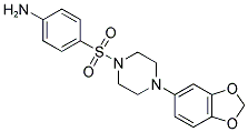 4-(4-BENZO[1,3]DIOXOL-5-YL-PIPERAZINE-1-SULFONYL)-ANILINE Struktur