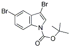 3,5-DIBROMOINDOLE-1-CARBOXYLIC ACID TERT-BUTYL ESTER Struktur