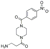 3-AMINO-1-[4-(4-NITRO-BENZOYL)-PIPERAZIN-1-YL]-PROPAN-1-ONE Struktur