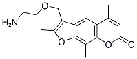 3-(2-AMINO-ETHOXYMETHYL)-2,5,9-TRIMETHYL-FURO[3,2-G]CHROMEN-7-ONE Struktur