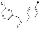 1-(3-CHLOROPHENYL)-N-(4-FLUOROBENZYL)METHANAMINE Struktur