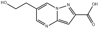 6-(2-HYDROXY-ETHYL)-PYRAZOLO[1,5-A]PYRIMIDINE-2-CARBOXYLIC ACID Struktur