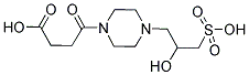 4-[4-(2-HYDROXY-3-SULFOPROPYL)PIPERAZIN-1-YL]-4-OXOBUTANOIC ACID Struktur