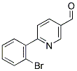 6-(2-BROMO-PHENYL)-PYRIDINE-3-CARBALDEHYDE Struktur