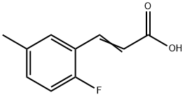 2-FLUORO-5-METHYLCINNAMIC ACID Struktur