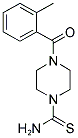 4-(2-METHYLBENZOYL)PIPERAZINE-1-CARBOTHIOAMIDE Struktur