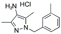 3,5-DIMETHYL-1-(3-METHYL-BENZYL)-1H-PYRAZOL-4-YLAMINE HYDROCHLORIDE Struktur