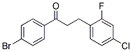 4'-BROMO-3-(4-CHLORO-2-FLUOROPHENYL)PROPIOPHENONE Struktur