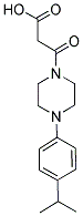 3-[4-(4-ISOPROPYLPHENYL)PIPERAZIN-1-YL]-3-OXOPROPANOIC ACID Struktur