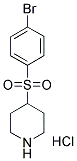 4-[(4-BROMOPHENYL)SULFONYL]PIPERIDINE HYDROCHLORIDE Struktur