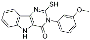 2-MERCAPTO-3-(3-METHOXYPHENYL)-3,5-DIHYDRO-4H-PYRIMIDO[5,4-B]INDOL-4-ONE Struktur