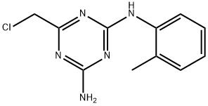 6-CHLOROMETHYL-N-O-TOLYL-[1,3,5]TRIAZINE-2,4-DIAMINE Struktur