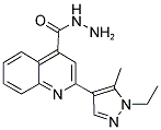 2-(1-ETHYL-5-METHYL-1 H-PYRAZOL-4-YL)-QUINOLINE-4-CARBOXYLIC ACID HYDRAZIDE Struktur