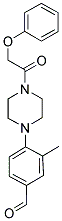 3-METHYL-4-[4-(PHENOXYACETYL)PIPERAZIN-1-YL]BENZALDEHYDE Struktur