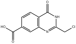 2-(CHLOROMETHYL)-4-OXO-3,4-DIHYDROQUINAZOLINE-7-CARBOXYLIC ACID Struktur