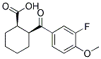 CIS-2-(3-FLUORO-4-METHOXYBENZOYL)CYCLOHEXANE-1-CARBOXYLIC ACID Struktur