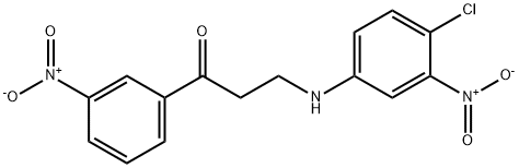 3-(4-CHLORO-3-NITROANILINO)-1-(3-NITROPHENYL)-1-PROPANONE Struktur