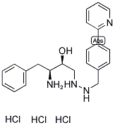 3(S)-AMINO-4-PHENYL-1-[N-(4-PYRIDIN-2-YL-BENZYL)-HYDRAZINO]-BUTAN-2(S)-OL TRIHYDROCHLORIDE Struktur