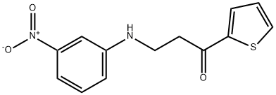 3-(3-NITROANILINO)-1-(2-THIENYL)-1-PROPANONE Struktur