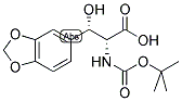 BOC-D-THREO-3-(BENZO[1,3]DIOXOL-5-YL)SERINE Struktur