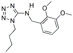 1-BUTYL-N-(2,3-DIMETHOXYBENZYL)-1H-TETRAZOL-5-AMINE Struktur