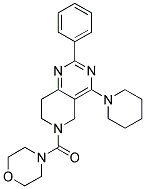 MORPHOLIN-4-YL-(2-PHENYL-4-PIPERIDIN-1-YL-7,8-DIHYDRO-5H-PYRIDO[4,3-D]PYRIMIDIN-6-YL)-METHANONE Struktur