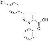 3-(4-CHLOROPHENYL)-1-PHENYL-1H-PYRAZOLE-5-CARBOXYLIC ACID Struktur