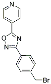 4-(3-[4-(BROMOMETHYL)PHENYL]-1,2,4-OXADIAZOL-5-YL)PYRIDINE Struktur