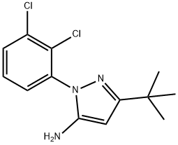 5-TERT-BUTYL-2-(2,3-DICHLORO-PHENYL)-2H-PYRAZOL-3-YLAMINE Struktur