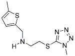 N-(2-((1-METHYL-1H-TETRAZOL-5-YL)THIO)ETHYL)-N-((5-METHYLTHIEN-2-YL)METHYL)AMINE Struktur