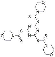 1,3,5-TRIAZINE-2,4,6-TRIYL TRIMORPHOLINE-4-CARBODITHIOATE Struktur