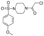 1-(CHLOROACETYL)-4-[(4-METHOXYPHENYL)SULFONYL]PIPERAZINE Struktur