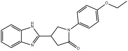 4-(1H-BENZIMIDAZOL-2-YL)-1-(4-ETHOXYPHENYL)PYRROLIDIN-2-ONE Struktur