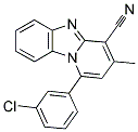 1-(3-CHLOROPHENYL)-3-METHYLPYRIDO[1,2-A]BENZIMIDAZOLE-4-CARBONITRILE Struktur