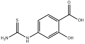 2-HYDROXY-4-THIOUREIDO-BENZOIC ACID Struktur