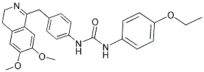 1-(4-((6,7-DIMETHOXY(3,4-DIHYDROISOQUINOLYL))METHYL)PHENYL)-3-(4-ETHOXYPHENYL)UREA Struktur