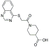 1-[(QUINAZOLIN-4-YLTHIO)ACETYL]PIPERIDINE-4-CARBOXYLIC ACID Struktur