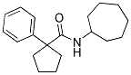 N-CYCLOHEPTYL(PHENYLCYCLOPENTYL)FORMAMIDE Struktur