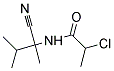 2-CHLORO-N-(1-CYANO-1,2-DIMETHYLPROPYL)PROPANAMIDE Struktur