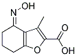 (4Z)-4-(HYDROXYIMINO)-3-METHYL-4,5,6,7-TETRAHYDRO-1-BENZOFURAN-2-CARBOXYLIC ACID Struktur