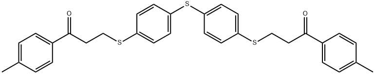 1-(4-METHYLPHENYL)-3-((4-[(4-([3-(4-METHYLPHENYL)-3-OXOPROPYL]SULFANYL)PHENYL)SULFANYL]PHENYL)SULFANYL)-1-PROPANONE Struktur