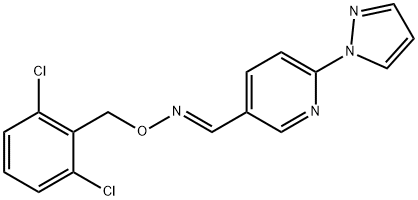 6-(1H-PYRAZOL-1-YL)NICOTINALDEHYDE O-(2,6-DICHLOROBENZYL)OXIME Struktur