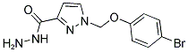 1-(4-BROMO-PHENOXYMETHYL)-1 H-PYRAZOLE-3-CARBOXYLIC ACID HYDRAZIDE Struktur