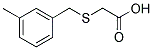 [(3-METHYLBENZYL)THIO]ACETIC ACID Struktur