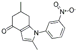 2,6-DIMETHYL-1-(3-NITROPHENYL)-5,6,7-TRIHYDROINDOL-4-ONE Struktur